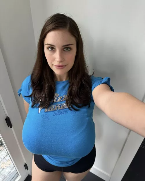 That tight blue top