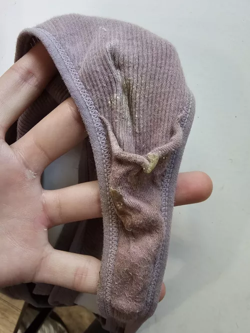 Trashed panties after working my latina butt off 