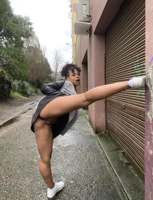 Walking with me is always a little crazy