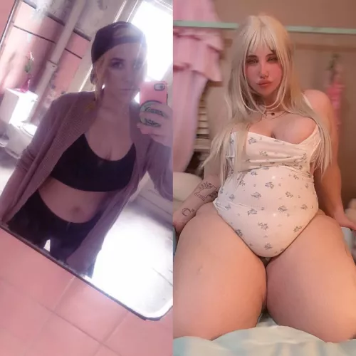 Which do you prefer? 150 lbs later heheh