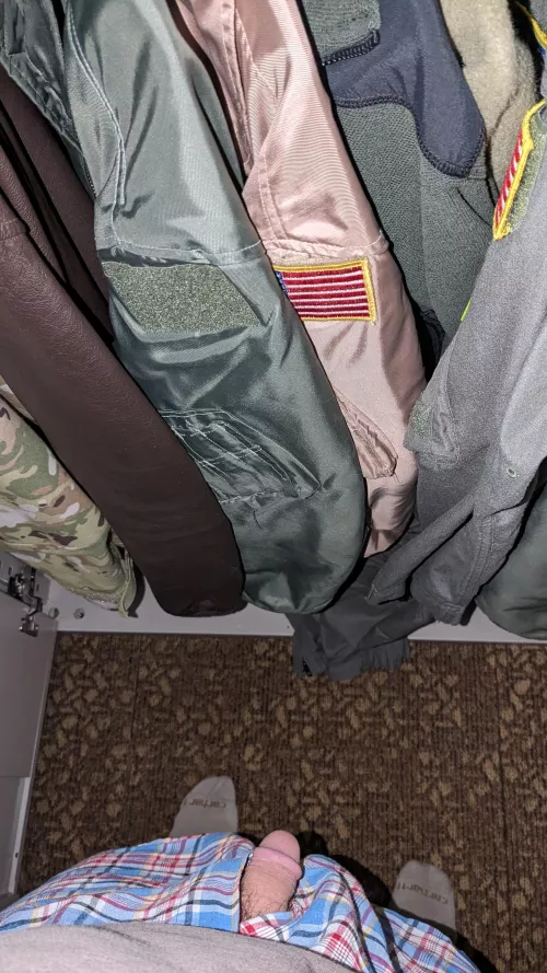 [43] Daylight savings time had me running late today.  I had to change at work.