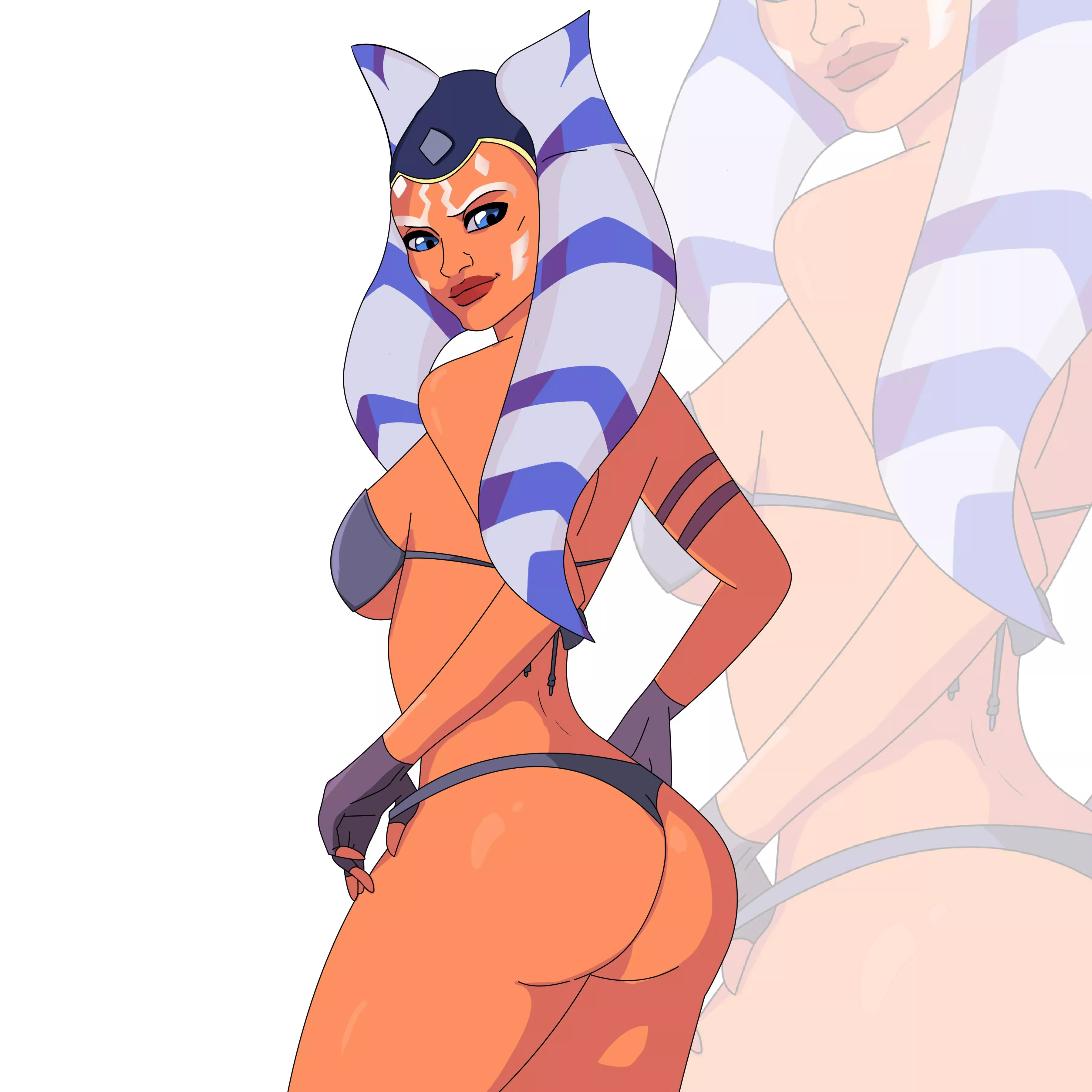 Ahsoka showing off her new outfit (fiveklaus) [star wars]