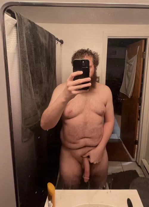 An after shower selfie