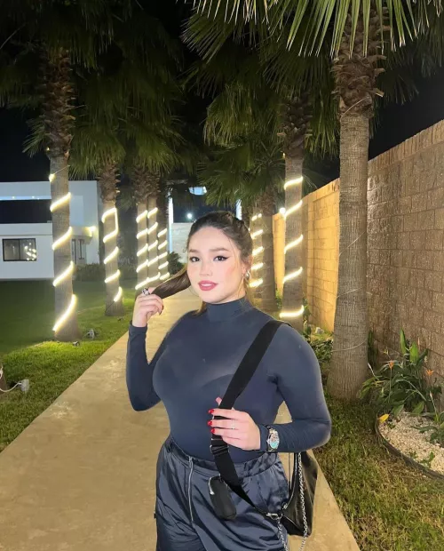 Black top and palm trees