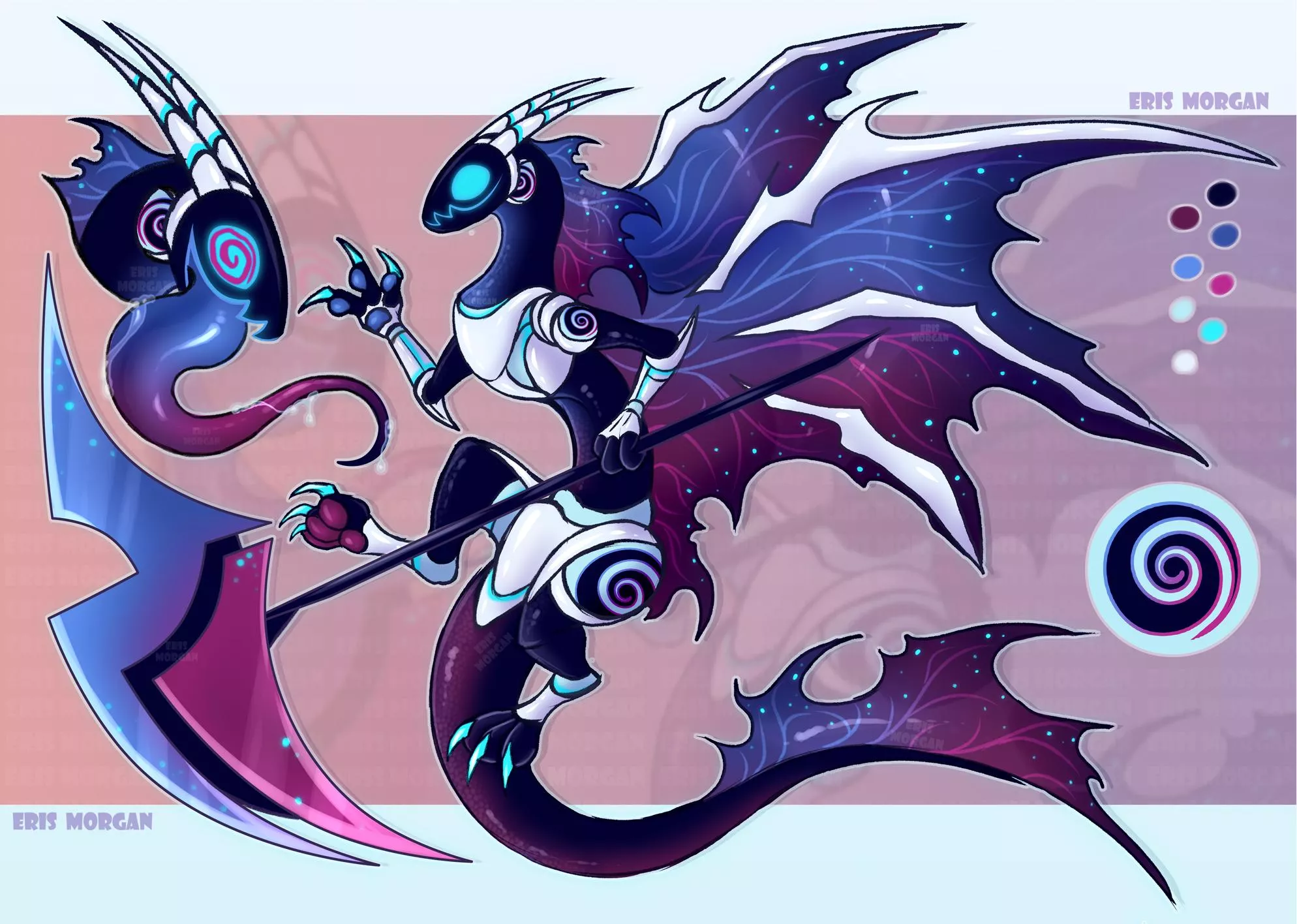 Butterfly Dragon Protogen ( Adopt by me) - More info in comments