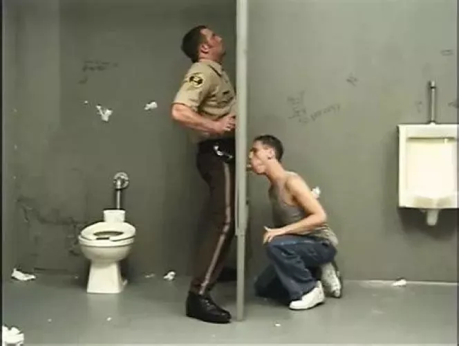 Cop getting a blowjob. You Likey?