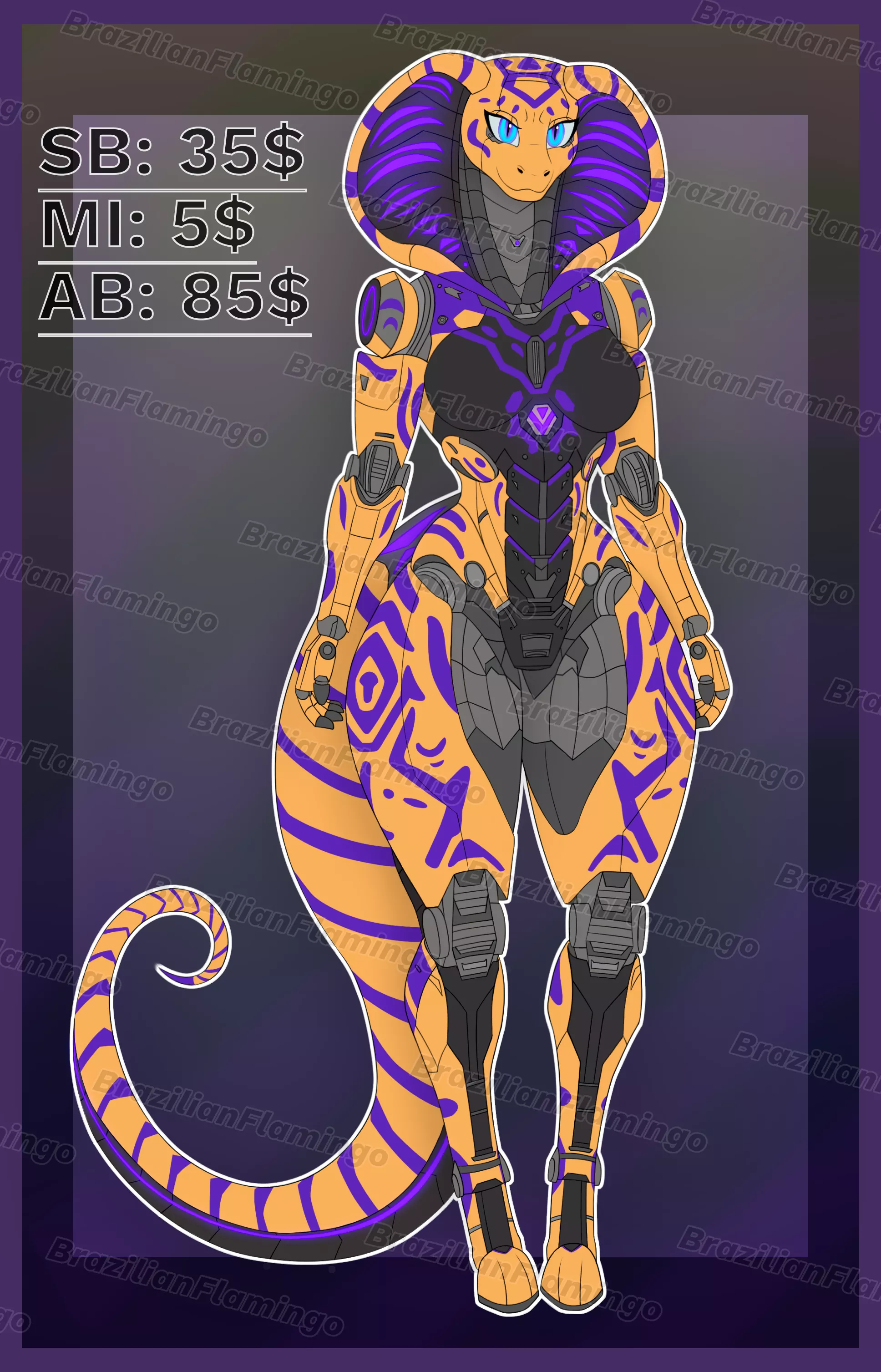 Female Robot Snake Adopt Auction! Check my comment for Auction Link.