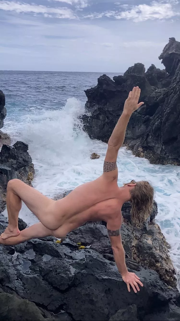 Found a private lava beach today.  