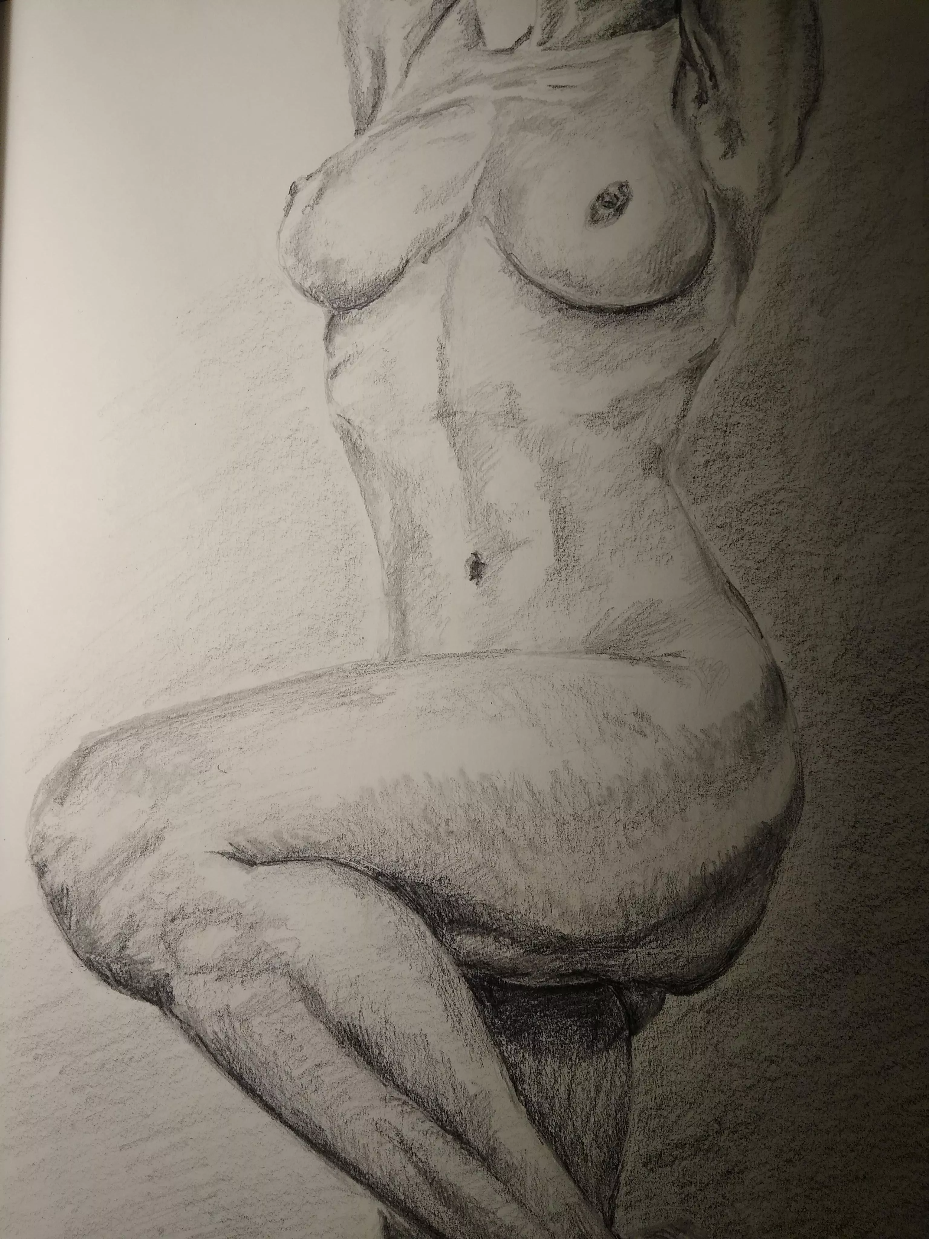 Graphite sketch u/sarabellum model by me
