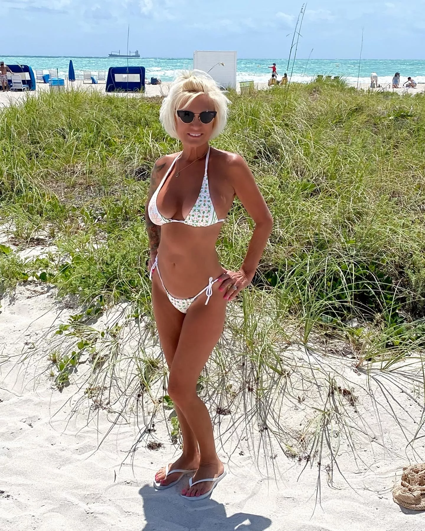 hit the beach today, would you stare?