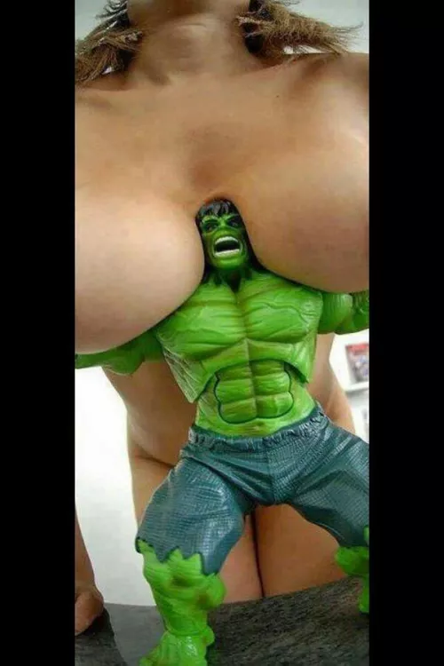 hulk is clearly a breast man.