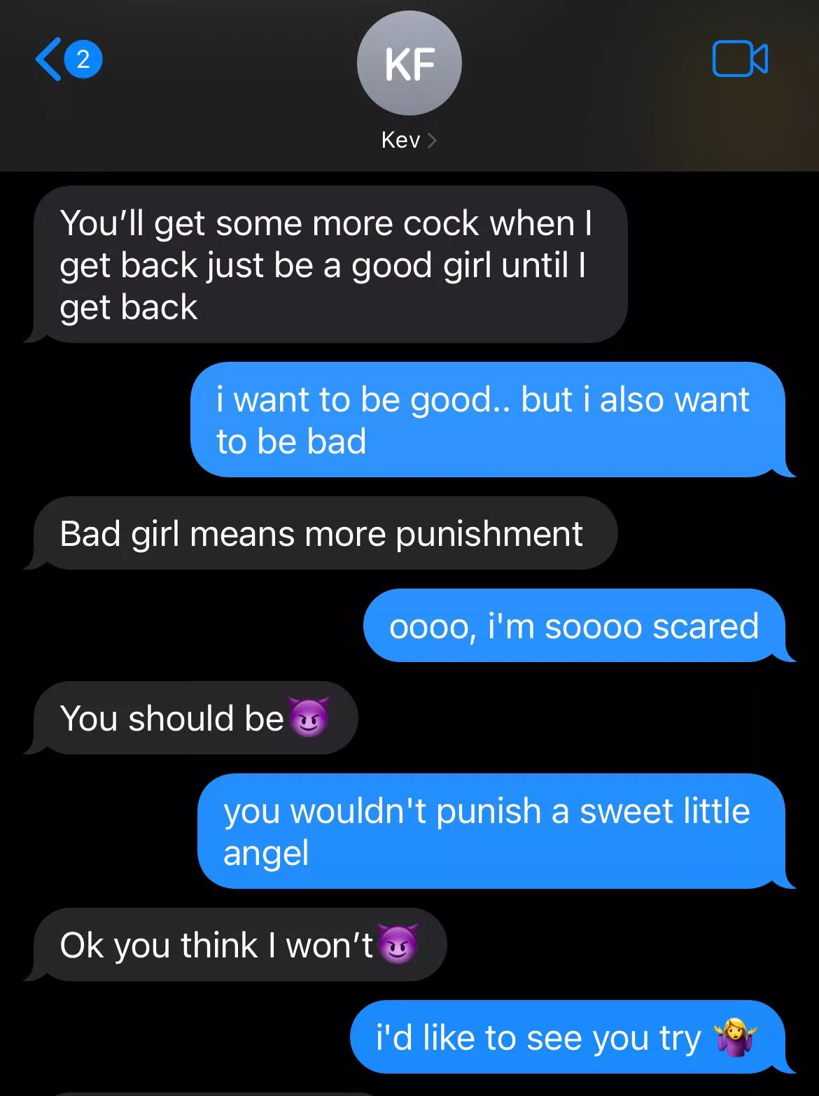 I chose violence today