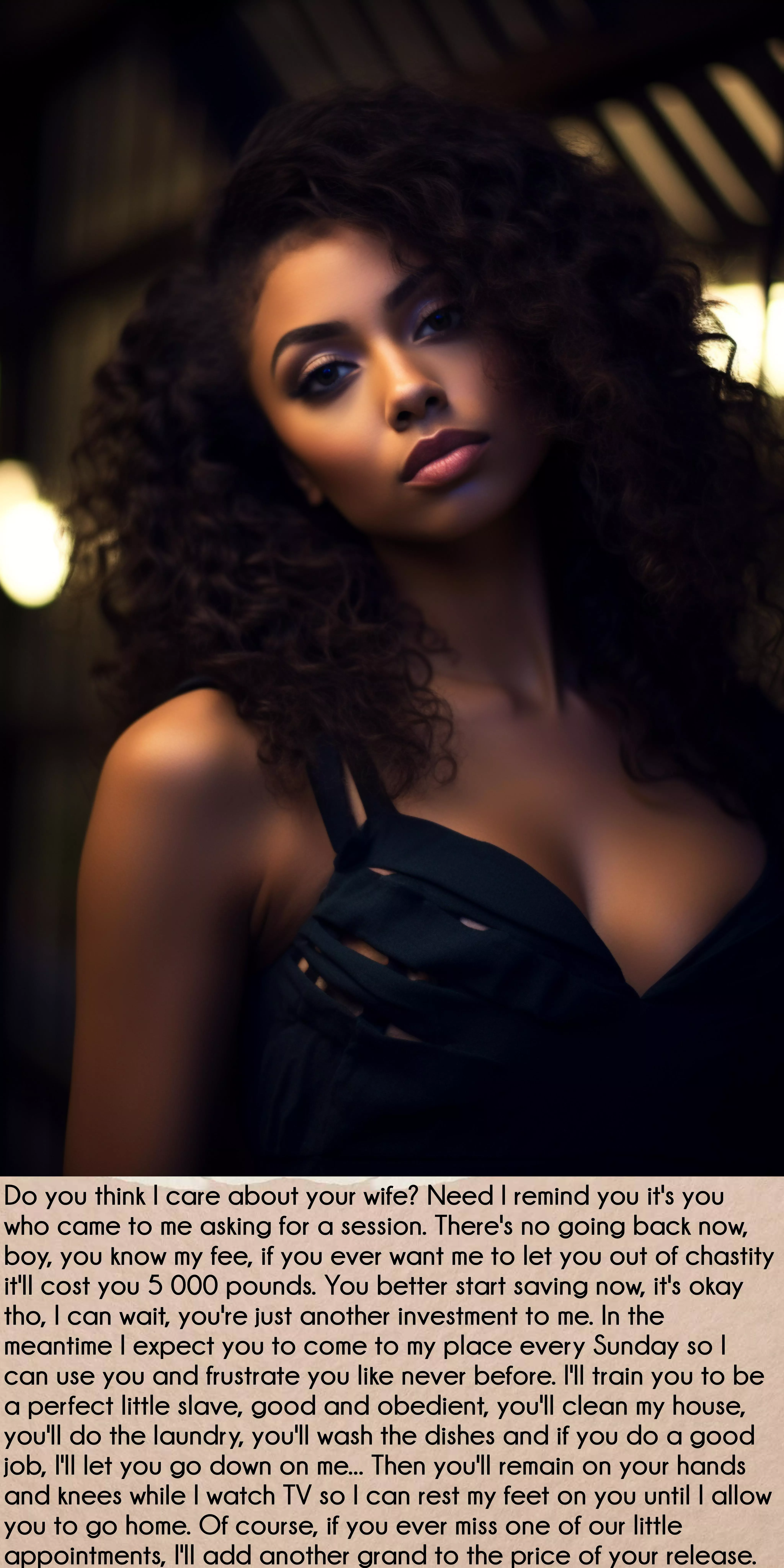 I don't care you're a married man, you're just an investment