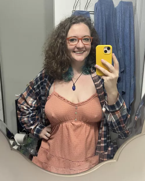 I go braless on the weekend