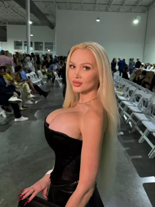 In the front row showing off my trophy body