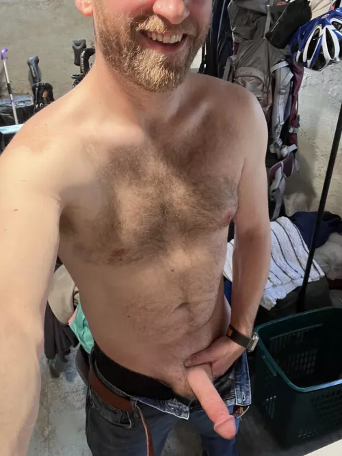 Laundry Day. Pay no attention to the basement chaos.
