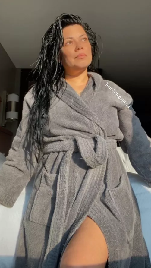 Let it all hang out in our robes all day