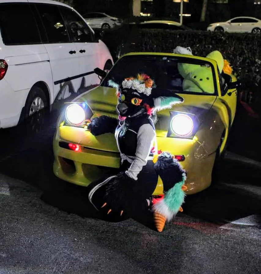 Lilith posing like she's about to be put on an album cover