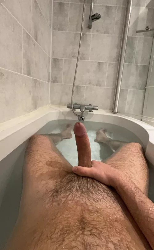 Love when the Airbnb has a bath.