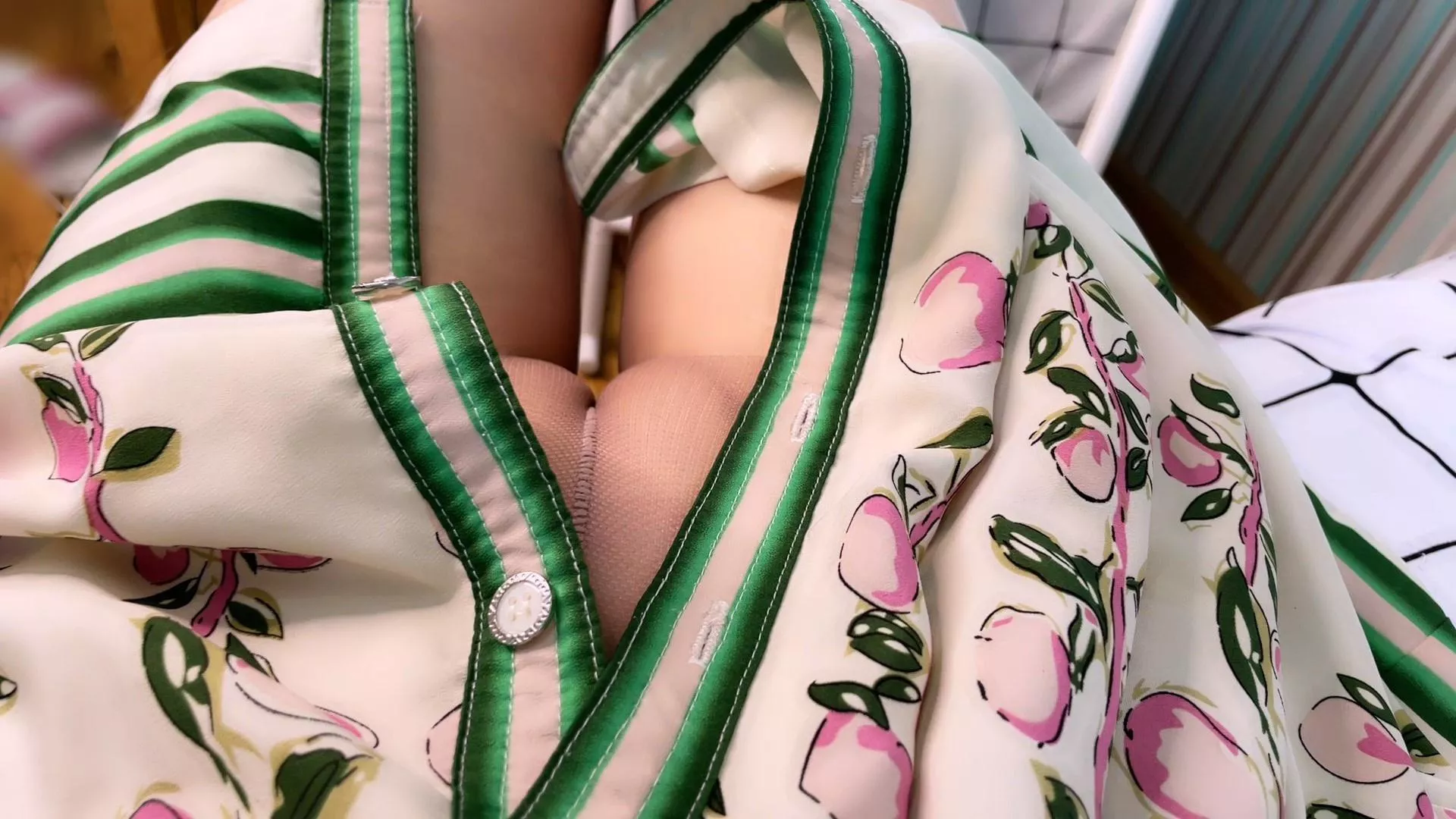 My upskirt nylon cameltoe peek