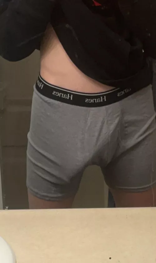 Outline in my new underwear