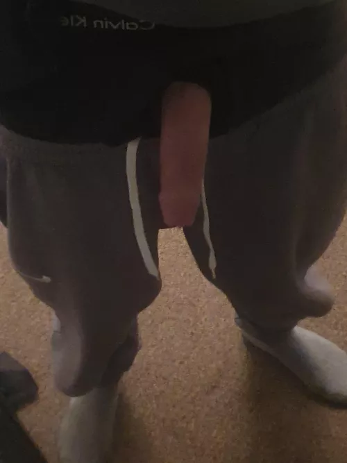 Poking through my boxers