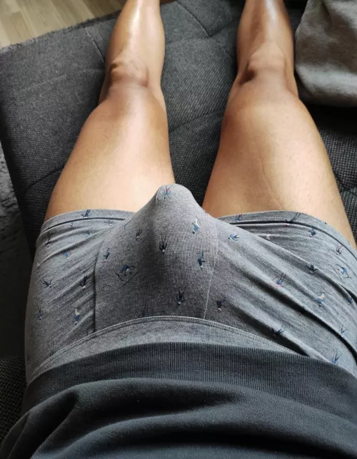 Relaxing on the couch