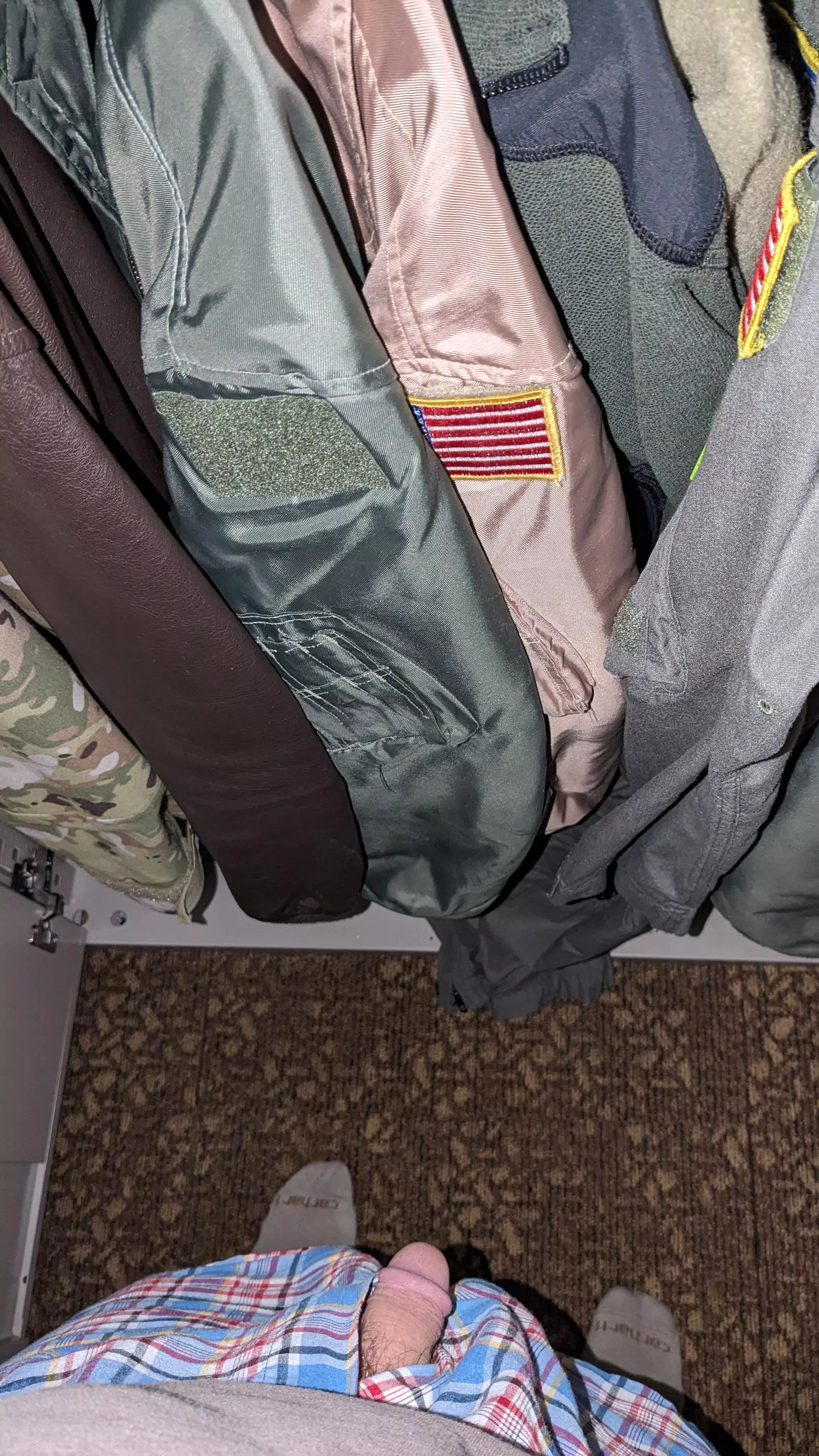 Running late because of daylight savings time. Had to change at work.