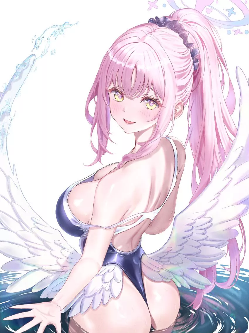 Sexy and cute angel waifu