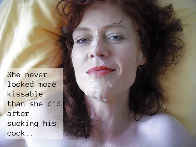 She never looked more kissable