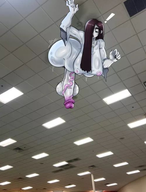 Shit! She's trapped, keep her mouth open, she could fall out at any moment! (art by cueilhusensei)