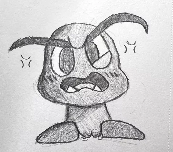 Sketched up a Goomba for Mario Day