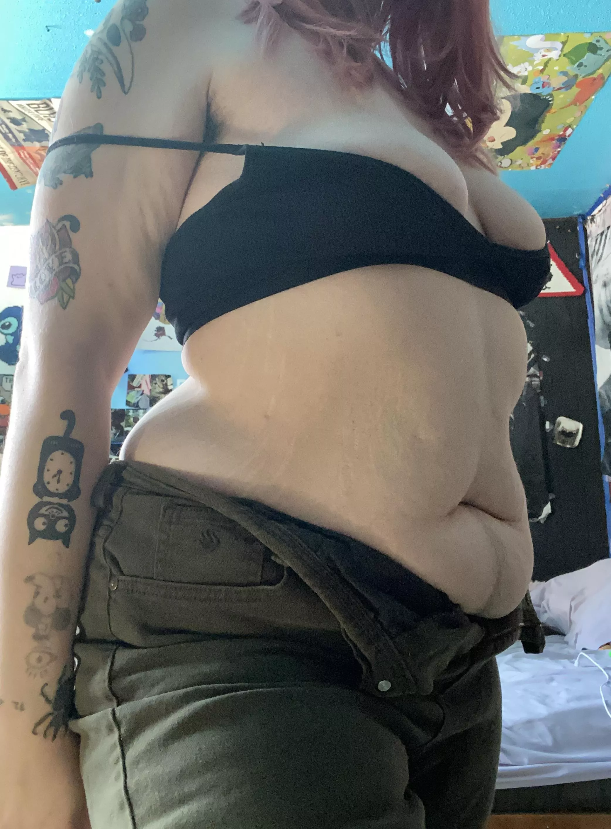 Tattooed, hairy and curvy