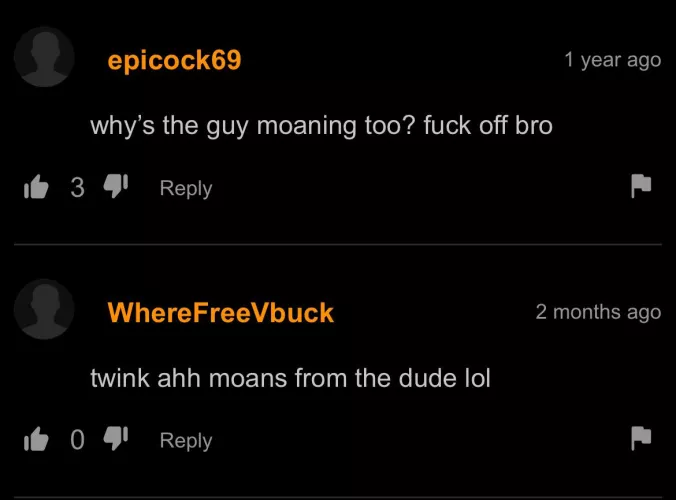 Tbf he was moaning more than the girl