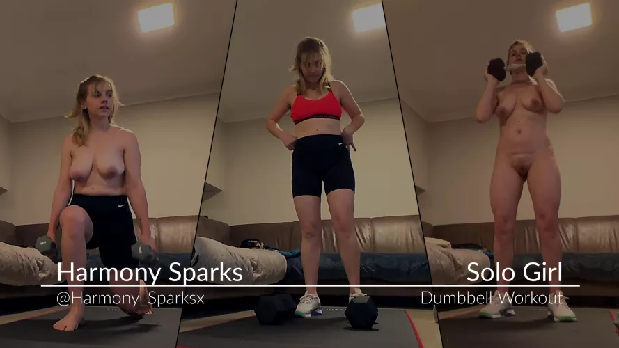 The Dumbbell Strip: A Sensual Workout Experience