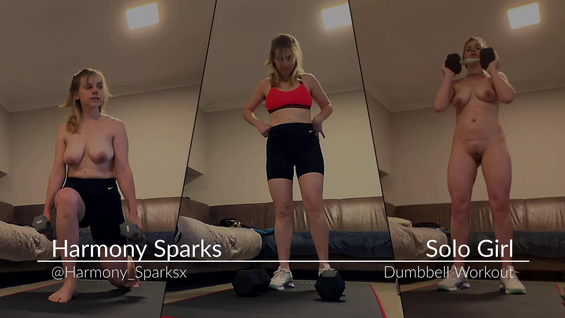 The Dumbbell Strip: A Sensual Workout Experience