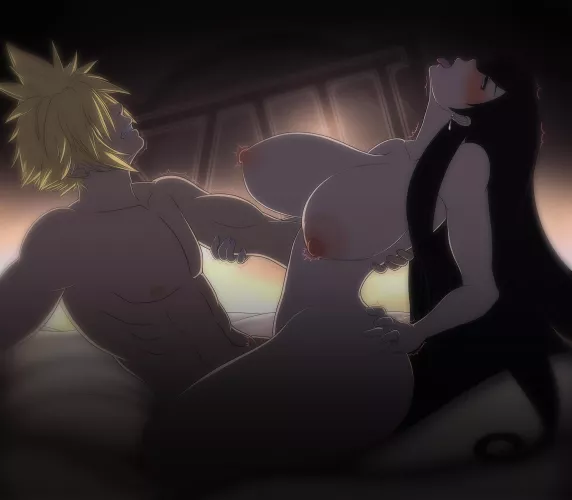 Tifa and Cloud private training (Waifuholic)