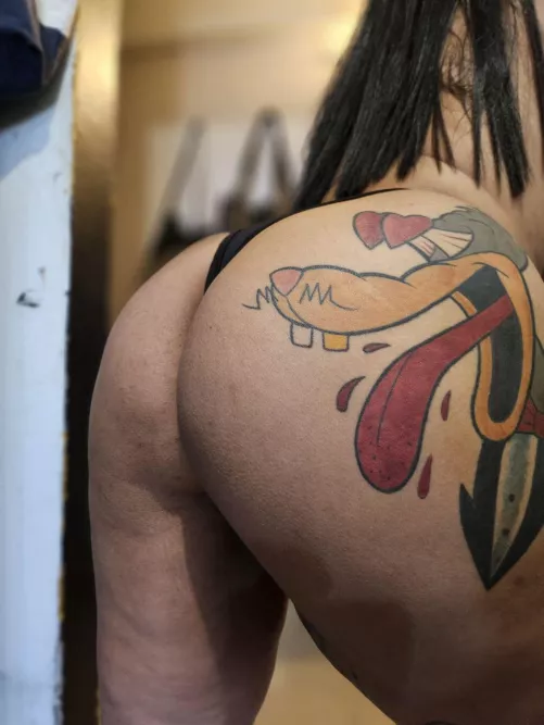 what are you doing first, spanking or burying your face with it?