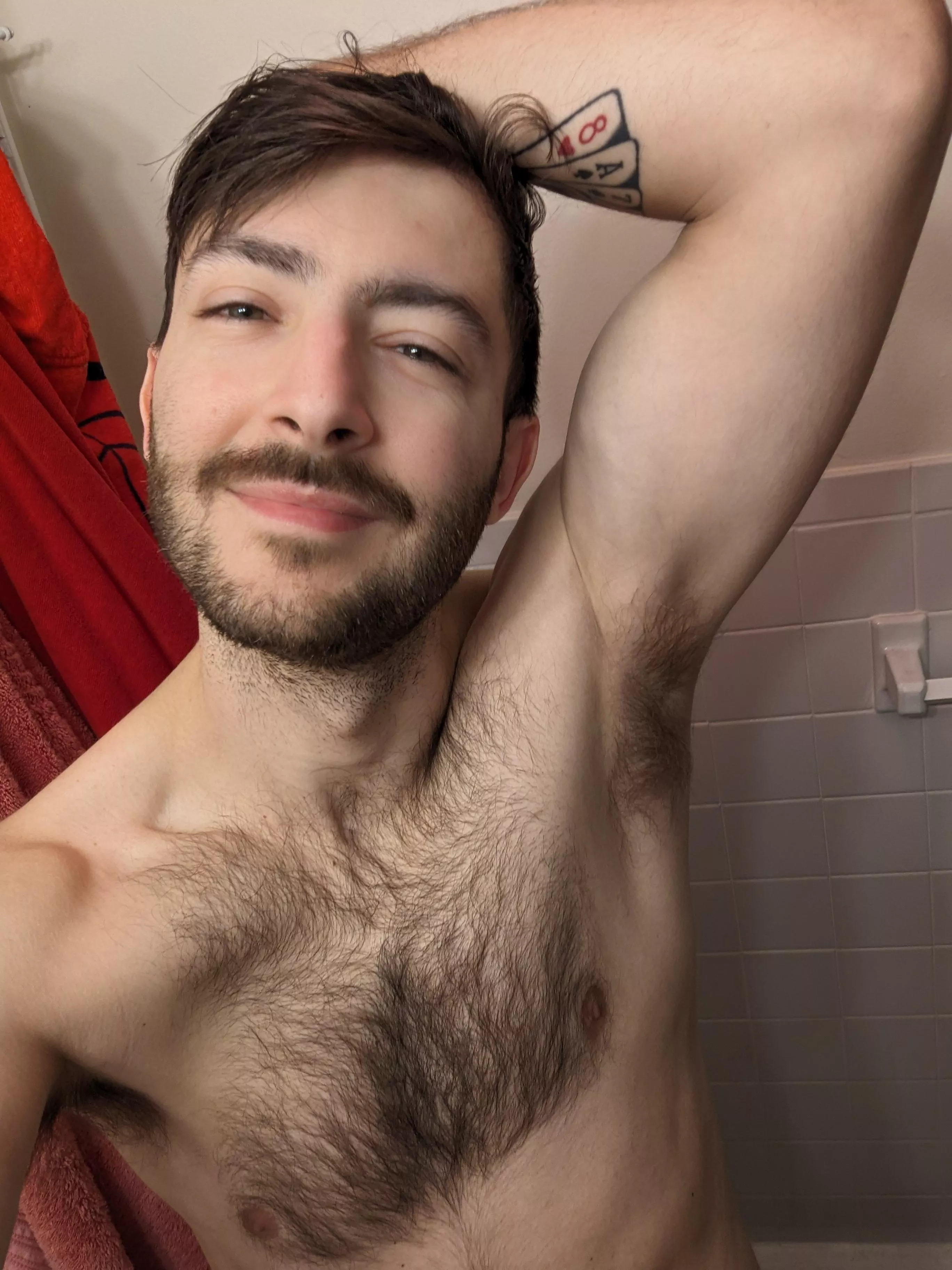 Who wants to get in here before I shower?