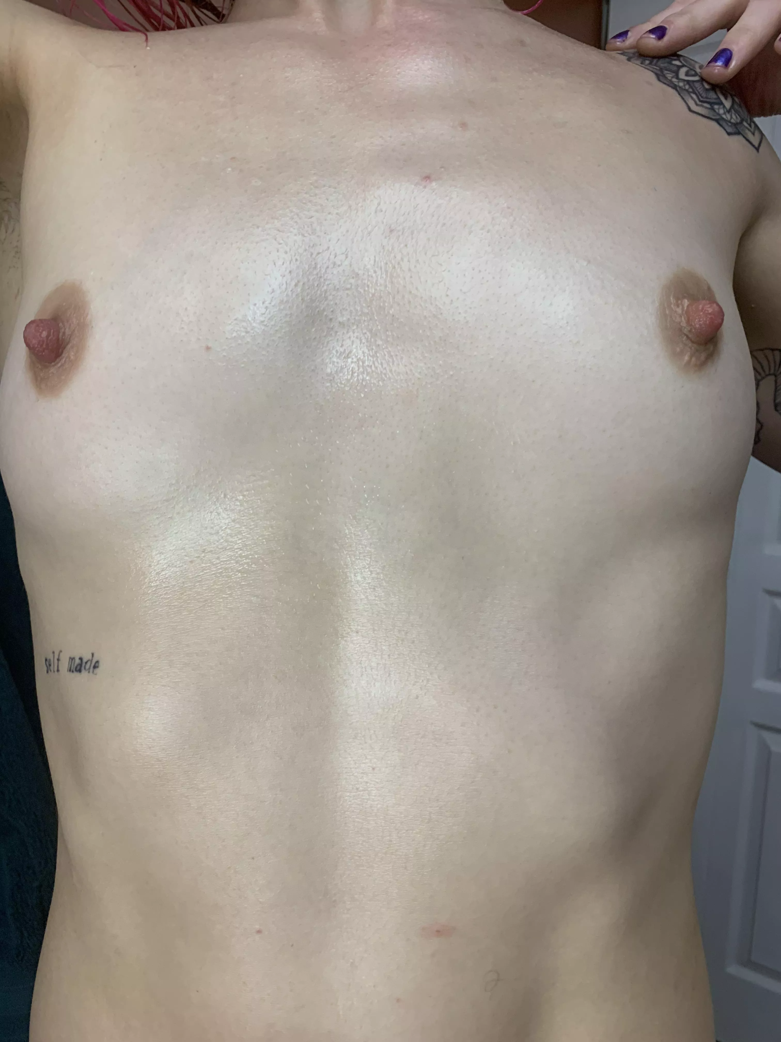 Would you like to wake up next to my flat chest? 