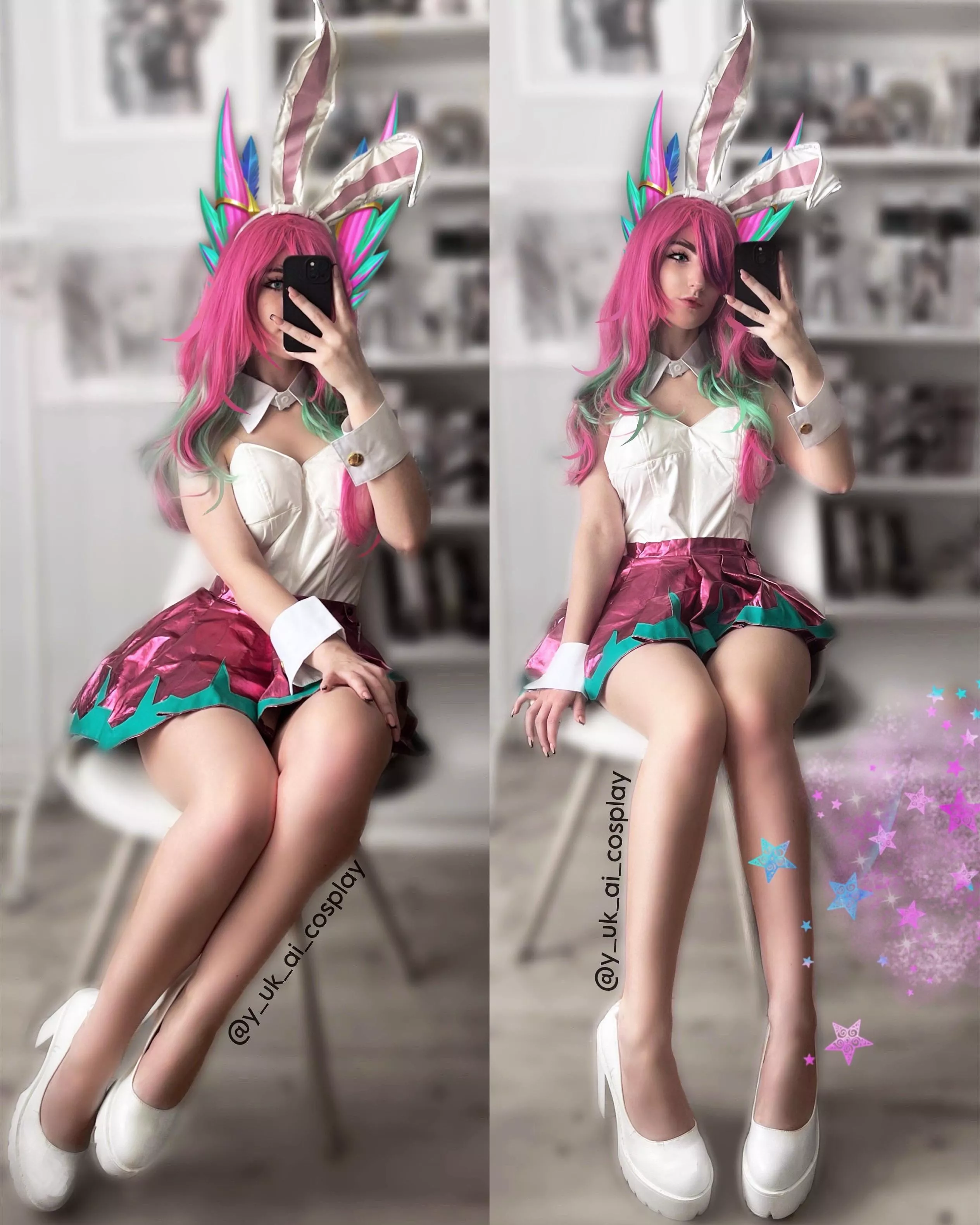 @y_uk_ai_cosplay - Xayah Star Guardian ver. Bunny