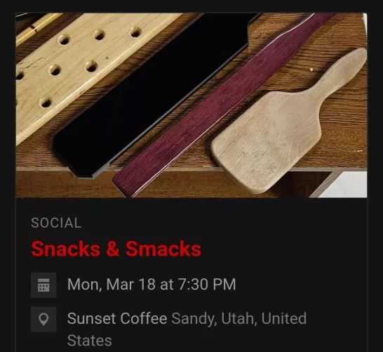 Anyone in Salt Lake City interested in coming to munches related to impact play?
