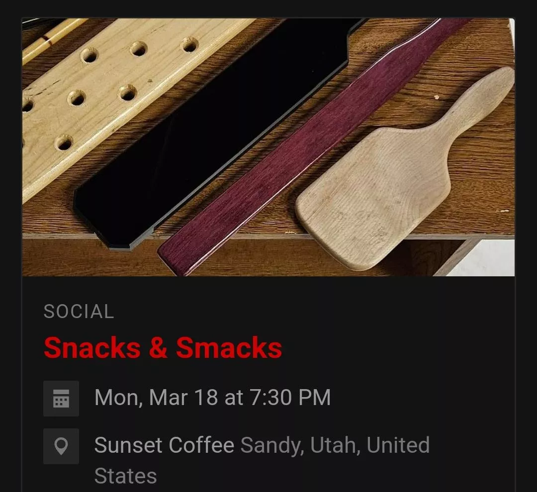 Anyone in Salt Lake City interested in coming to munches related to impact play?