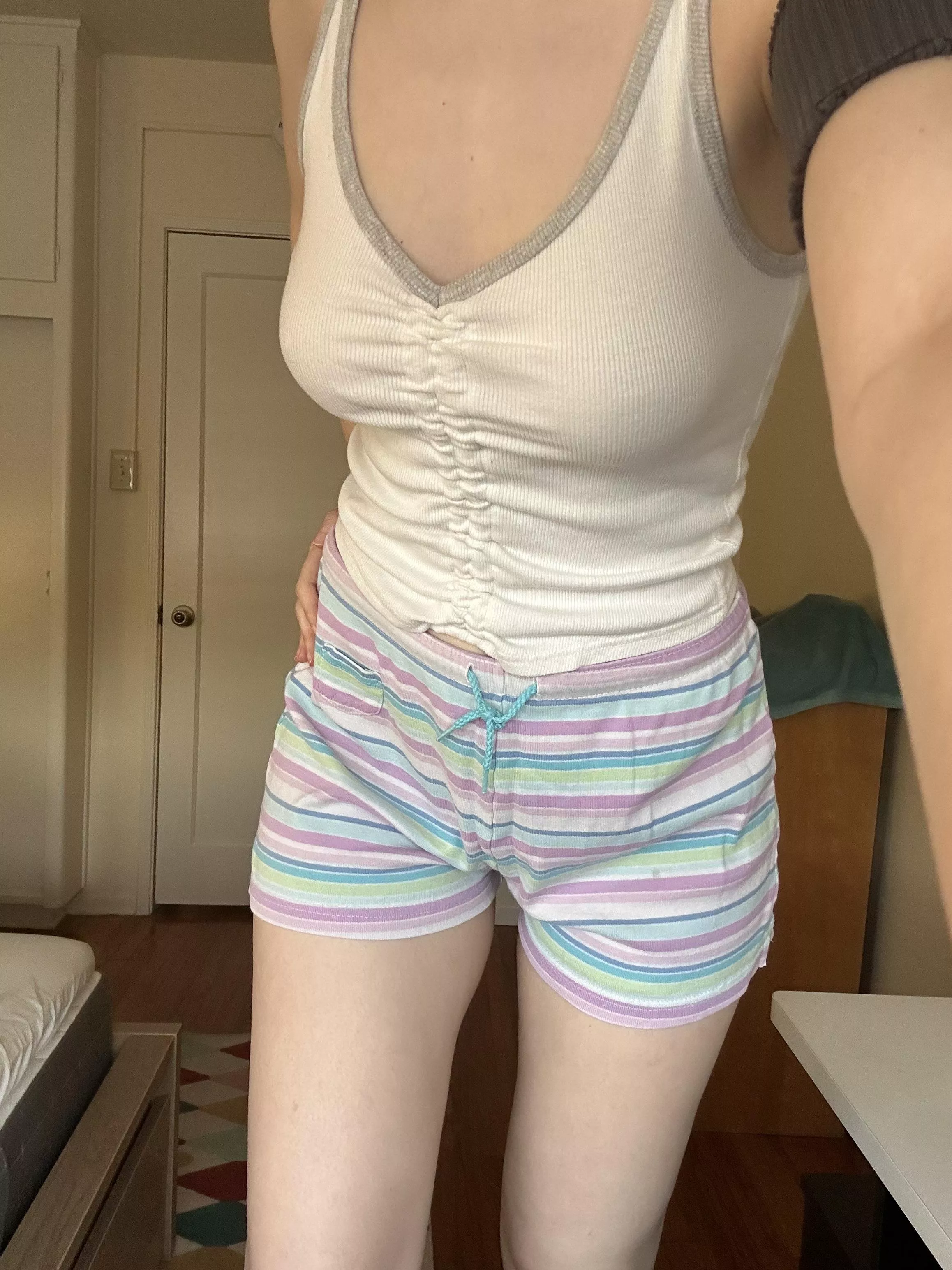 Bras are the most useless invention of the human being. I always love them free...