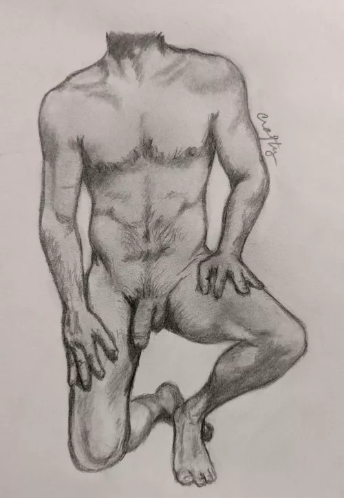 Casually dropping in: pencil drawing of u/sorta_round_3