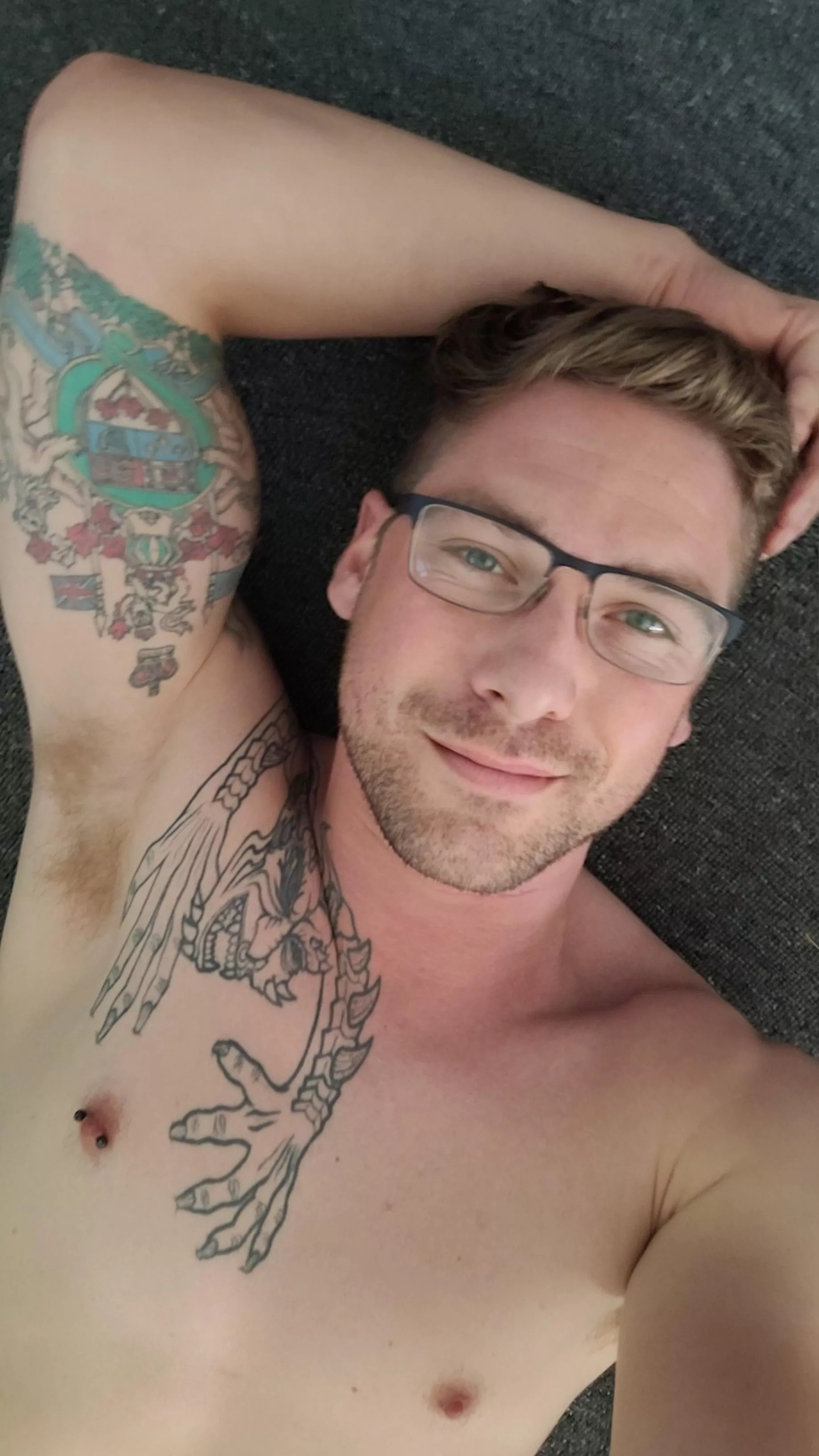 Forever comfiest laying on the floor 