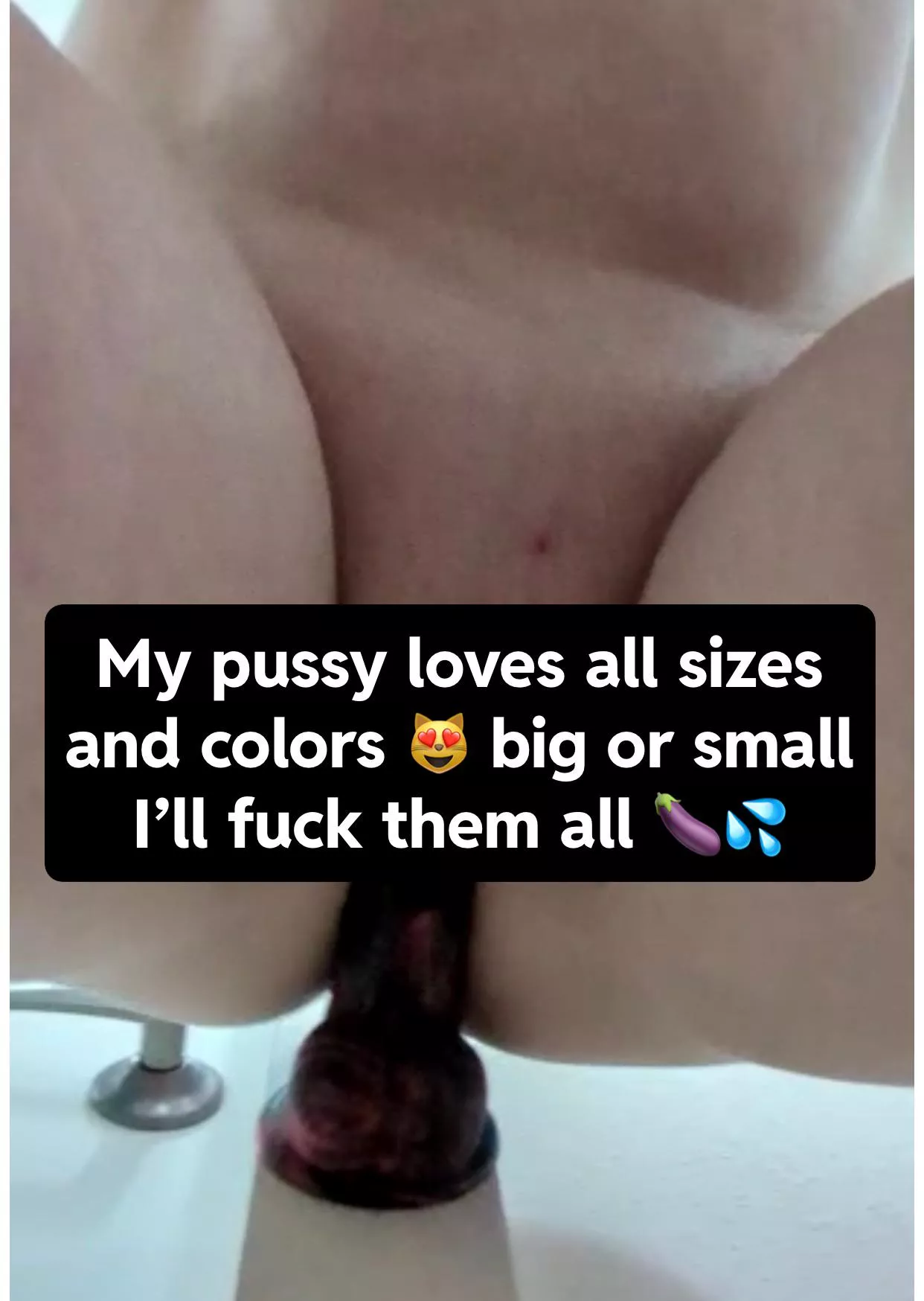 I have to fuck myself at least three times a day 🥵