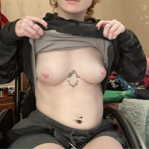 I heard small tit goth girls in wheelchairs are your type. Today's your lucky day 😘