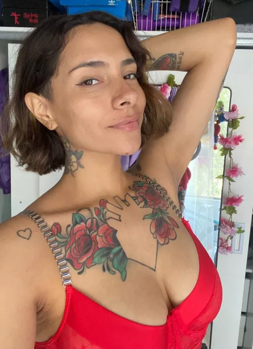 I never thought that red suits me