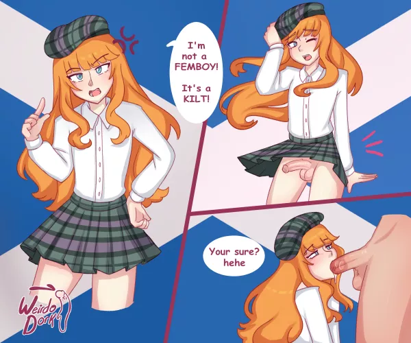 I swear it's just a kilt! ><